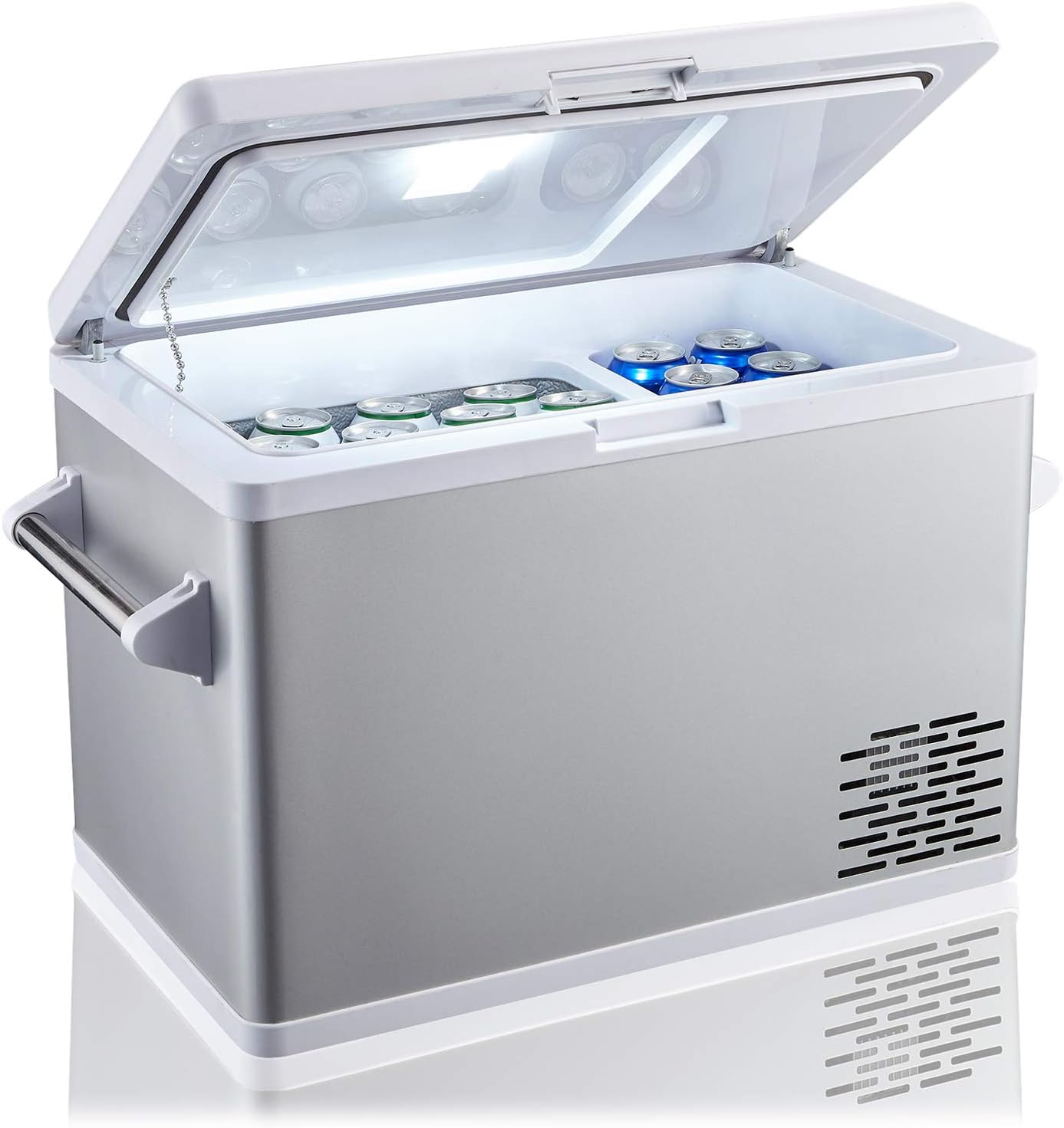 Ausranvik 42L Portable Fridge Freezer Dual-Zone | –20°C Cooling | 12/24V & 110–240V Compatible | Car, Camping & Home Use
