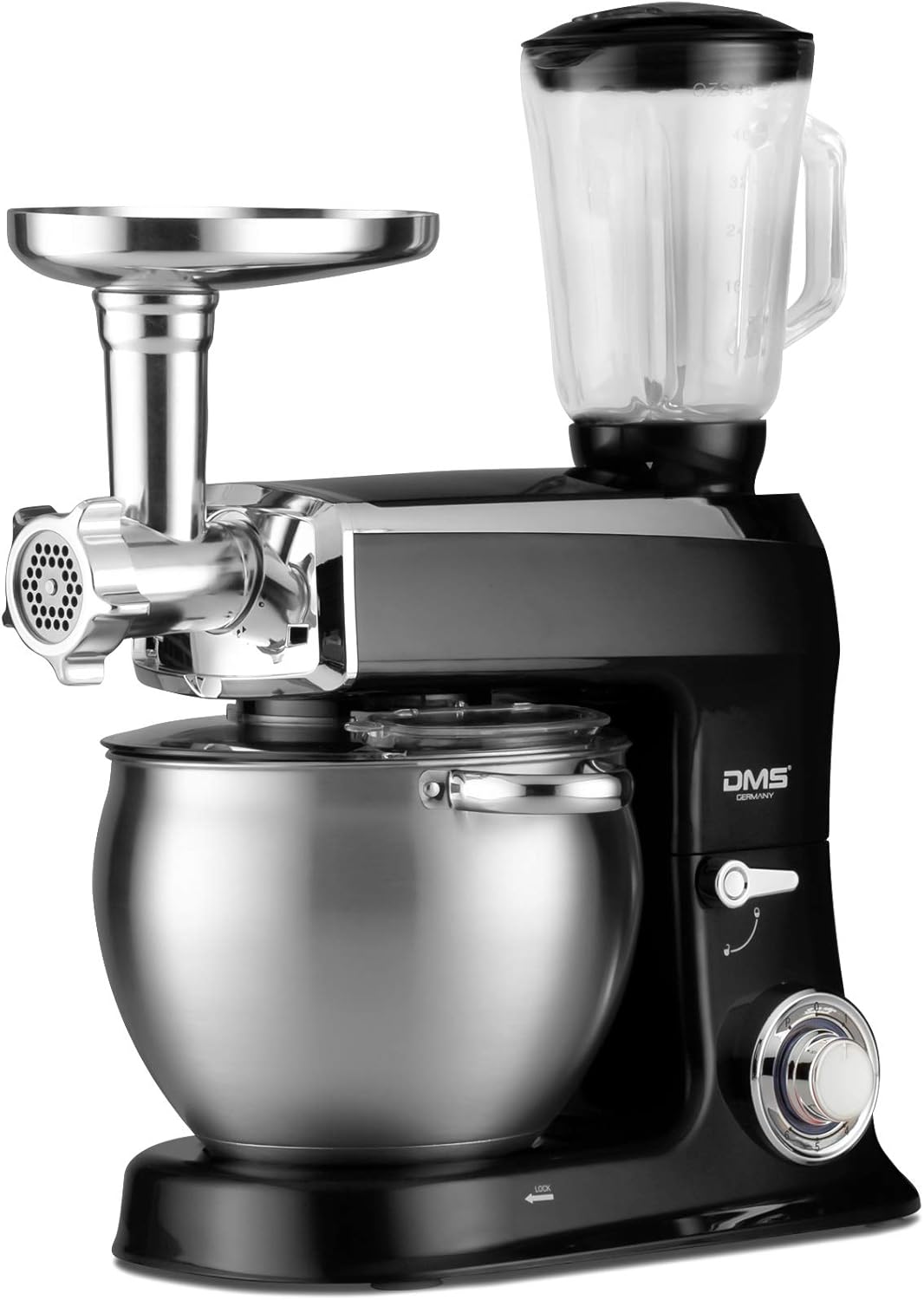 DMS 3-in-1 Food Processor Mixing Machine 9L Stainless Steel Bowl Stand Mixer - SmartGatelb