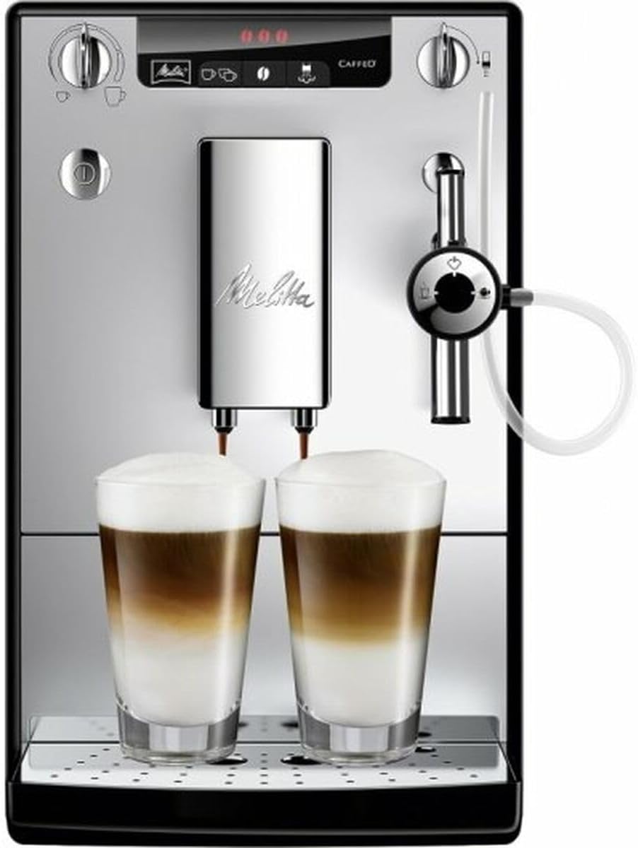 Melitta E957-103 Caffee Solo & Perfect Milk Espresso and Cappucino Maker with Grinder, Silver/Balck - SmartGatelb