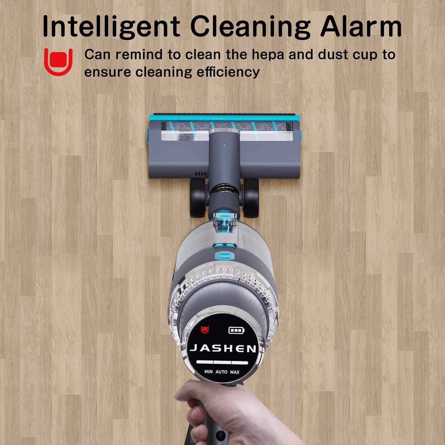 JASHEN V18 Cordless Vacuum Cleaner,Powerful Stick Vacuum with 26Kpa Suction - SmartGatelb