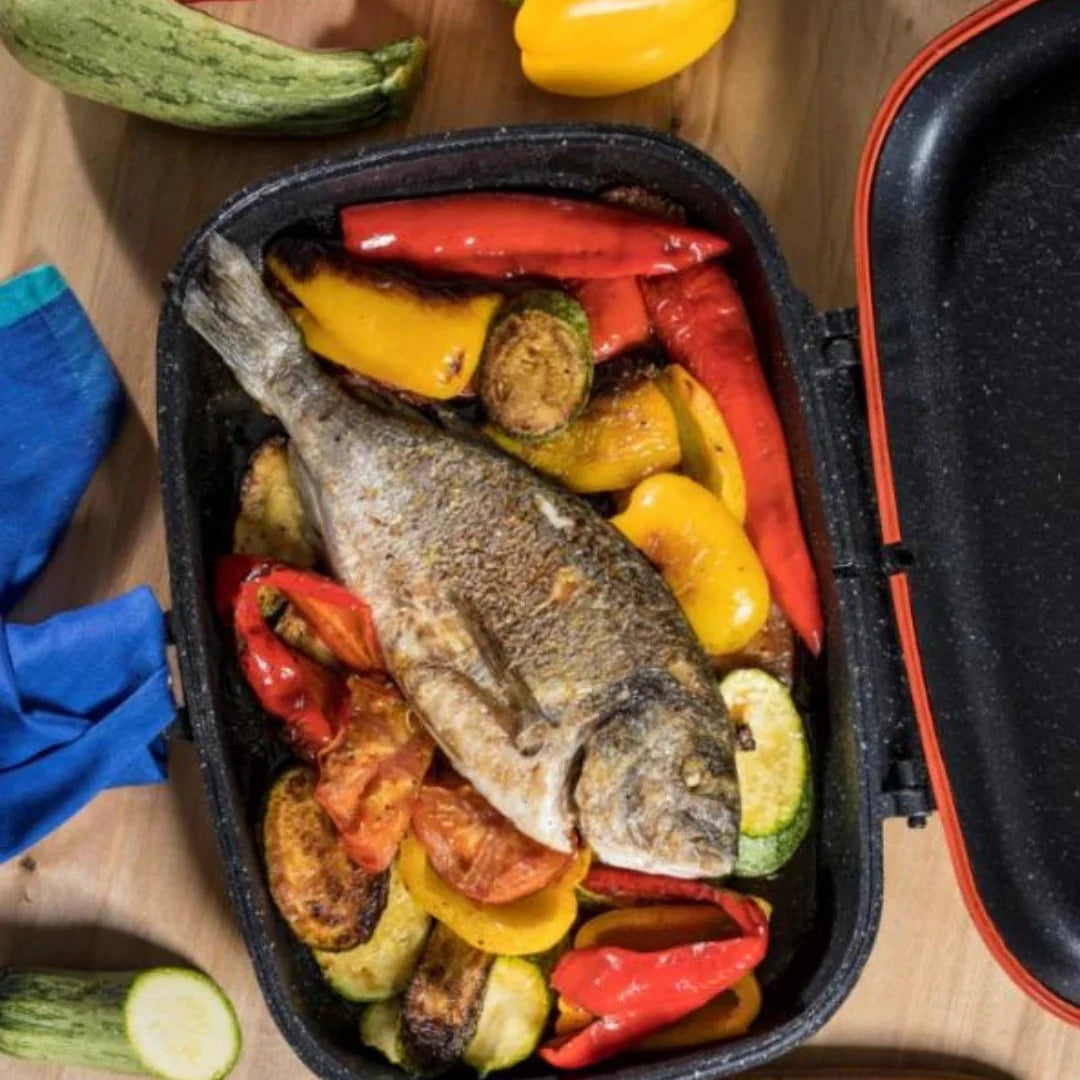 Queen Double-Sided Granite Grill Pan – 36 cm - SmartGatelb