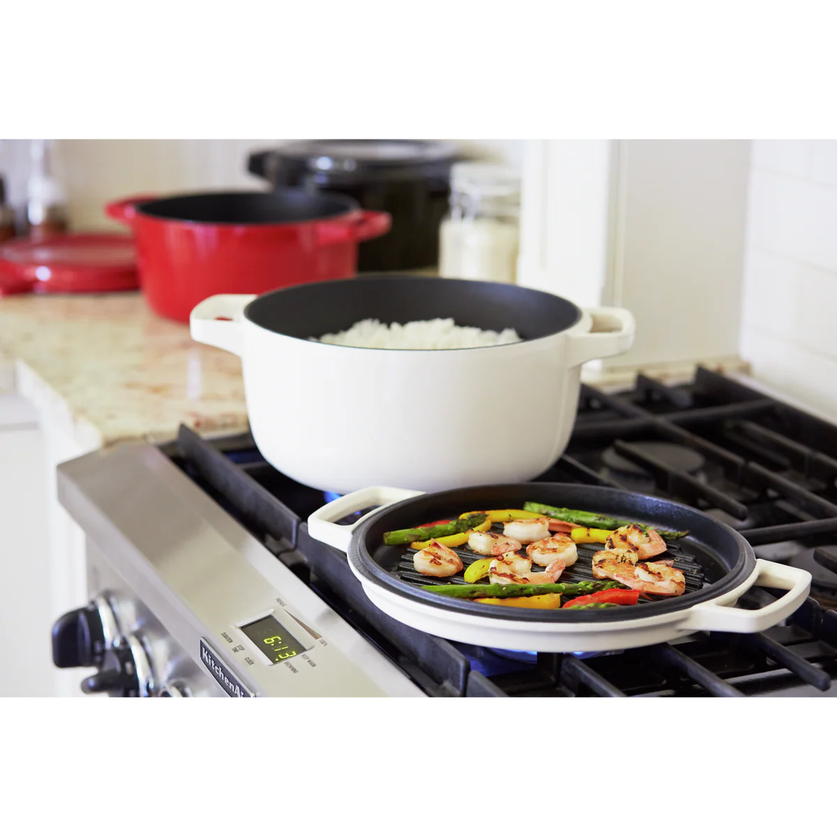 KitchenAid - 4-Quart/9.5 Cast Iron Cookware - KCPI40CRER - SmartGatelb