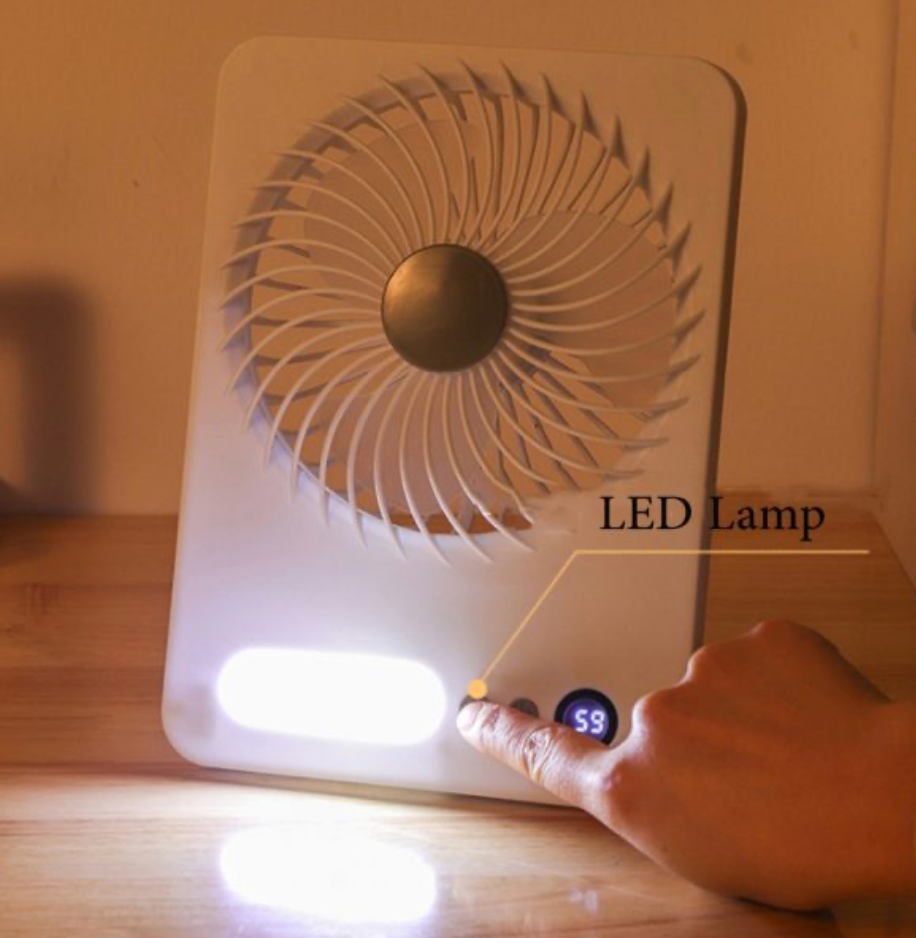 Rechargeable Fan USB Charging With LED (JK-F668) - SmartGatelb