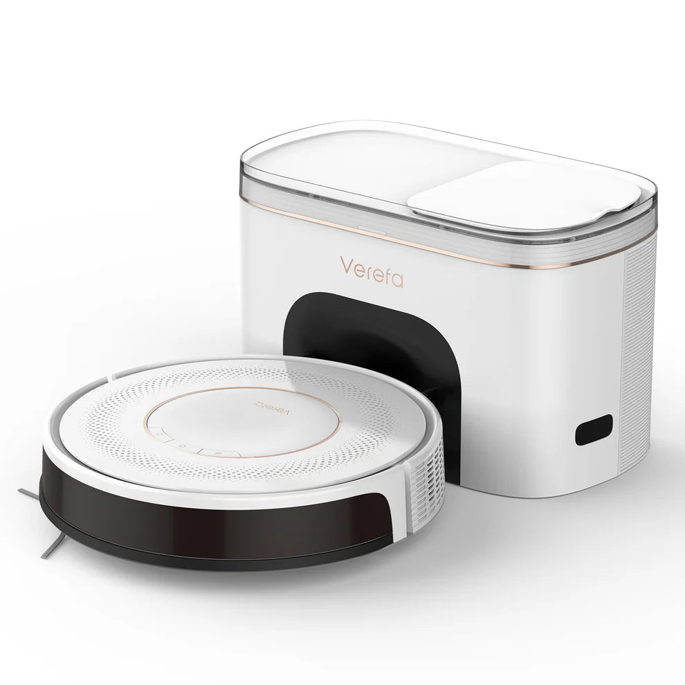 Verefa V60 Pro Robot Vacuum Cleaner – Self-Emptying, Smart Mapping, Powerful Suction, Wi-Fi App & Voice Control
