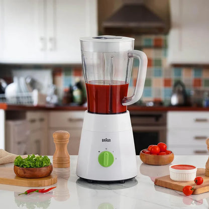 Braun Blender With Mill 1.75L JB0123WH - 500W, 2 Mills, Ice Crushing