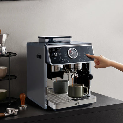 Winning Star St-9714 Semi-Automatic Electric 20bar Pump Pressure Coffee Maker Coffee Machine Espresso With Grinding - SmartGatelb