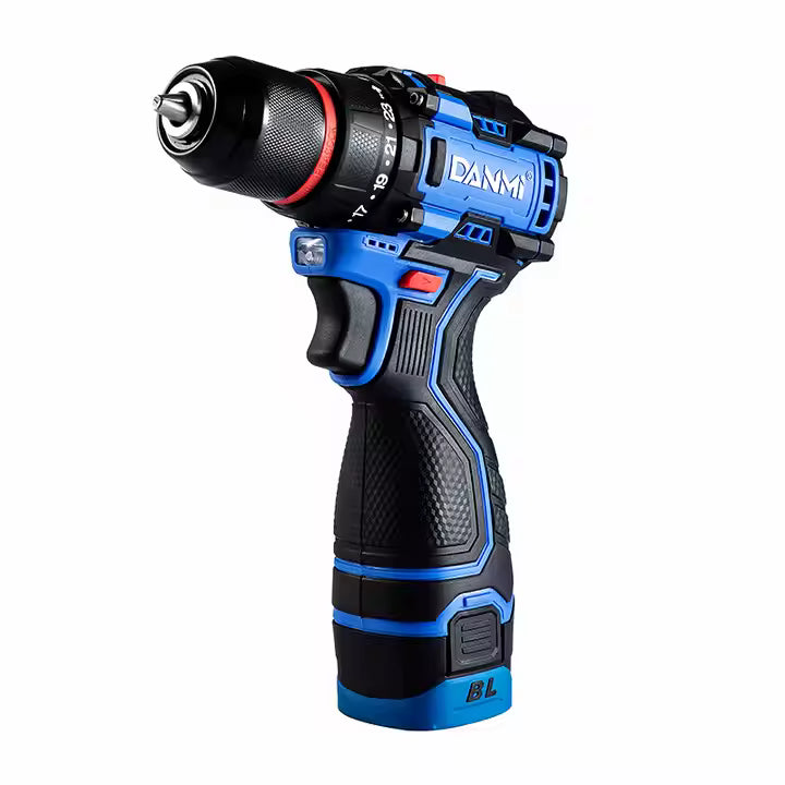 DANMI 16.8V Cordless Brushless Drill – Model 400216 with 2 Batteries & Charger - SmartGatelb