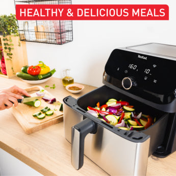 TEFAL Easy Fry Mega, Air fryer, Extra-Large Capacity 7.5 L, 8 Preset Programs